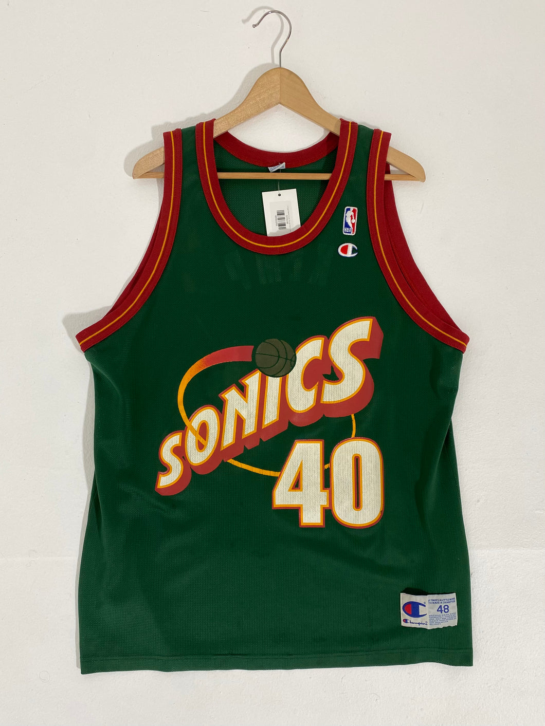 Vintage 1990’s Seattle Super Sonics ‘Shawn Kemp’ Jersey Sz XL