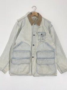 Vintage 1990's Light Wash Denim Ralph Lauren Polo Chore Jacket Sz. L