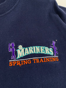 Vintage 1990's Seattle Mariners Spring Training Embroidered T-Shirt Sz. L
