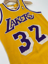 Vintage 1980's Los Angeles Lakers 'Magic Johnson' Stitched Sand-Knit Jersey Sz. M