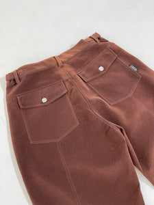 VIntage 36x30 Brown Polyester ASG Flared Pants