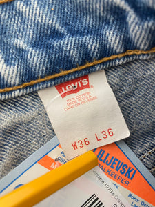 Vintage 1970's Orange Tab Levi Strauss Denim Jeans Sz. 36x36