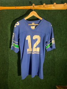 Vintage Seattle Seahawks "12th Man" 3/4 Sleeve T-Shirt Sz. M
