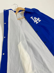 MLB Los Angeles Dodgers Warm Up Coaches Shirt Blue Rawlings Sz L