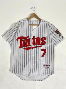 Vintage Minnesota Twins Joe Mauer Season Stadium 2010 Stitched Jerse
