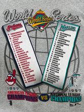 Vintage 1997 World Series Florida Marlins vs. Cleveland Indians T-Shirt Sz. 2XL