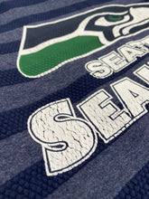 Y2K Striped Seattle Seahawks T-Shirt Sz. M