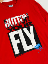 Vintage 1990's Red Levi's "Button Your Fly" T-Shirt Sz. XL