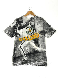 Oakland Athletics A's logo Distressed Vintage logo T-shirt 6 Sizes S-3