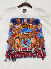 Vintage 1990's Chicago Bulls "6-Time NBA Champions" Caricature / Fat-Head T-Shirt Sz. 2XL