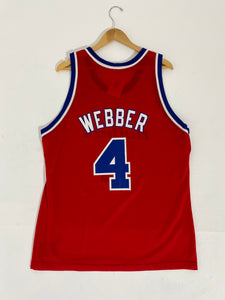 Vintage 1990's Washington Bullets 'Chris Webber' CHAMPION Jersey Sz. XL (48)