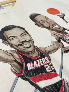 Vintage 1992 NBA Finals Caricature T-shirt Basketball Bulls