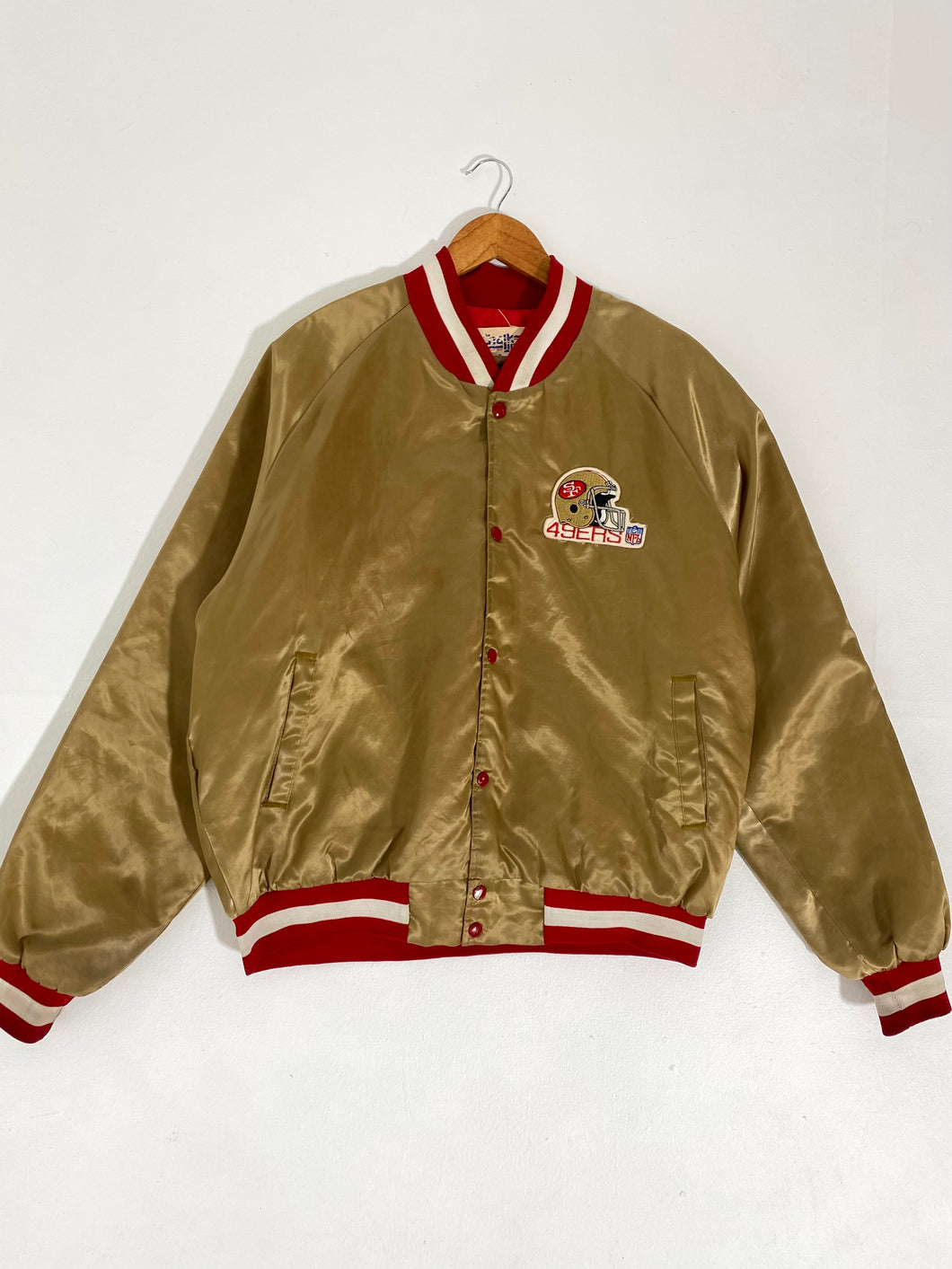 Vintage 1980's Gold San Francisco 49ers Chalk Line Jacket Sz. XL