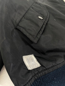 Vintage Bootleg Black Nike Bomber Jacket Sz. XL