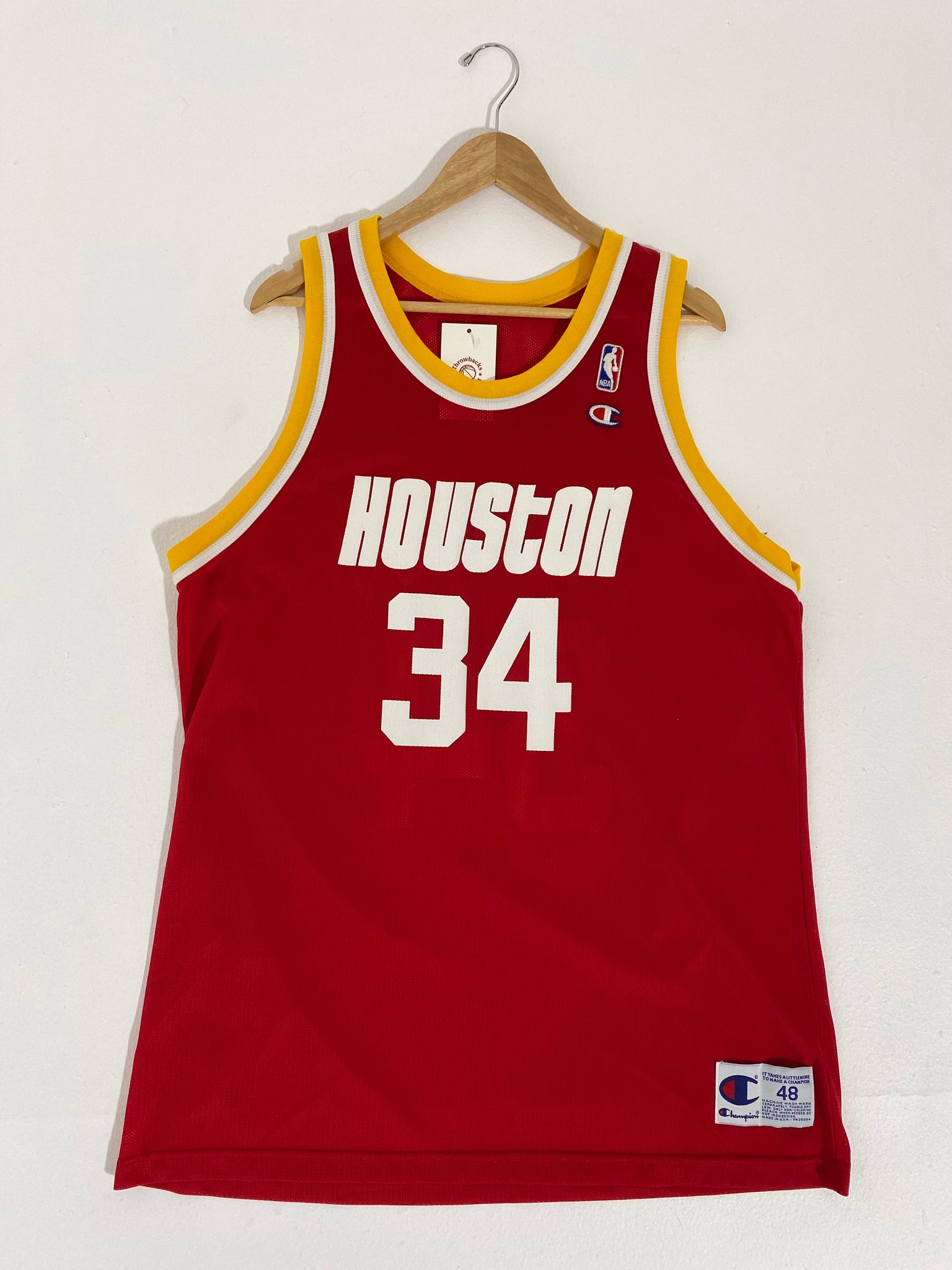 Houston Rockets Vintage 90s Hakeem Olajuwon Champion Basketball