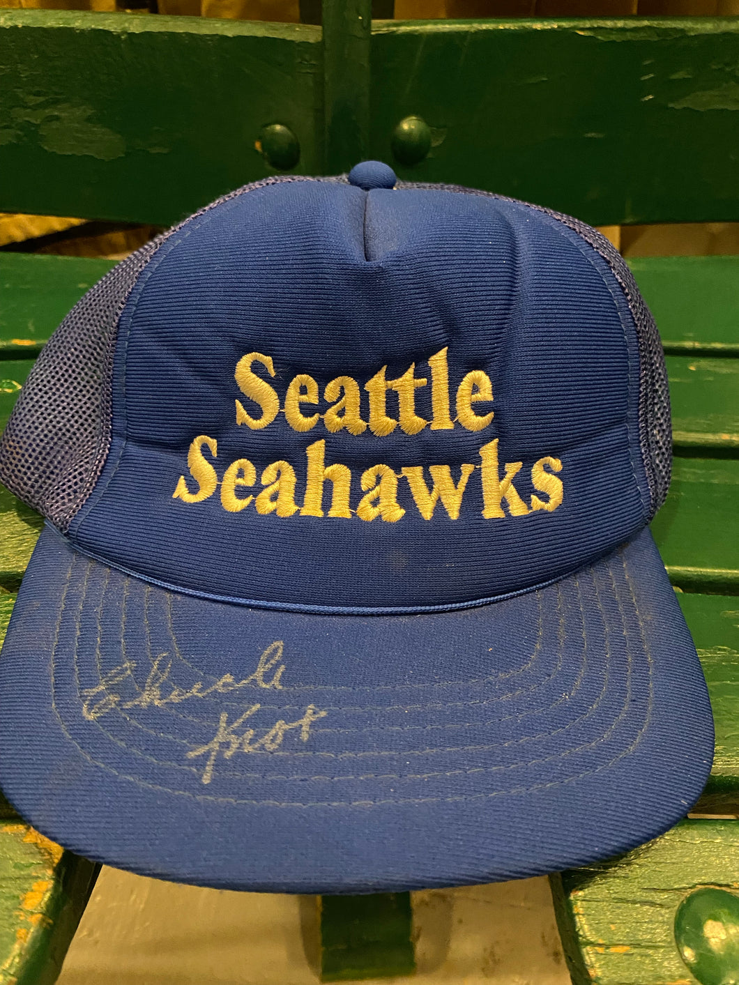 Vintage Autographed Seattle Seahawks 