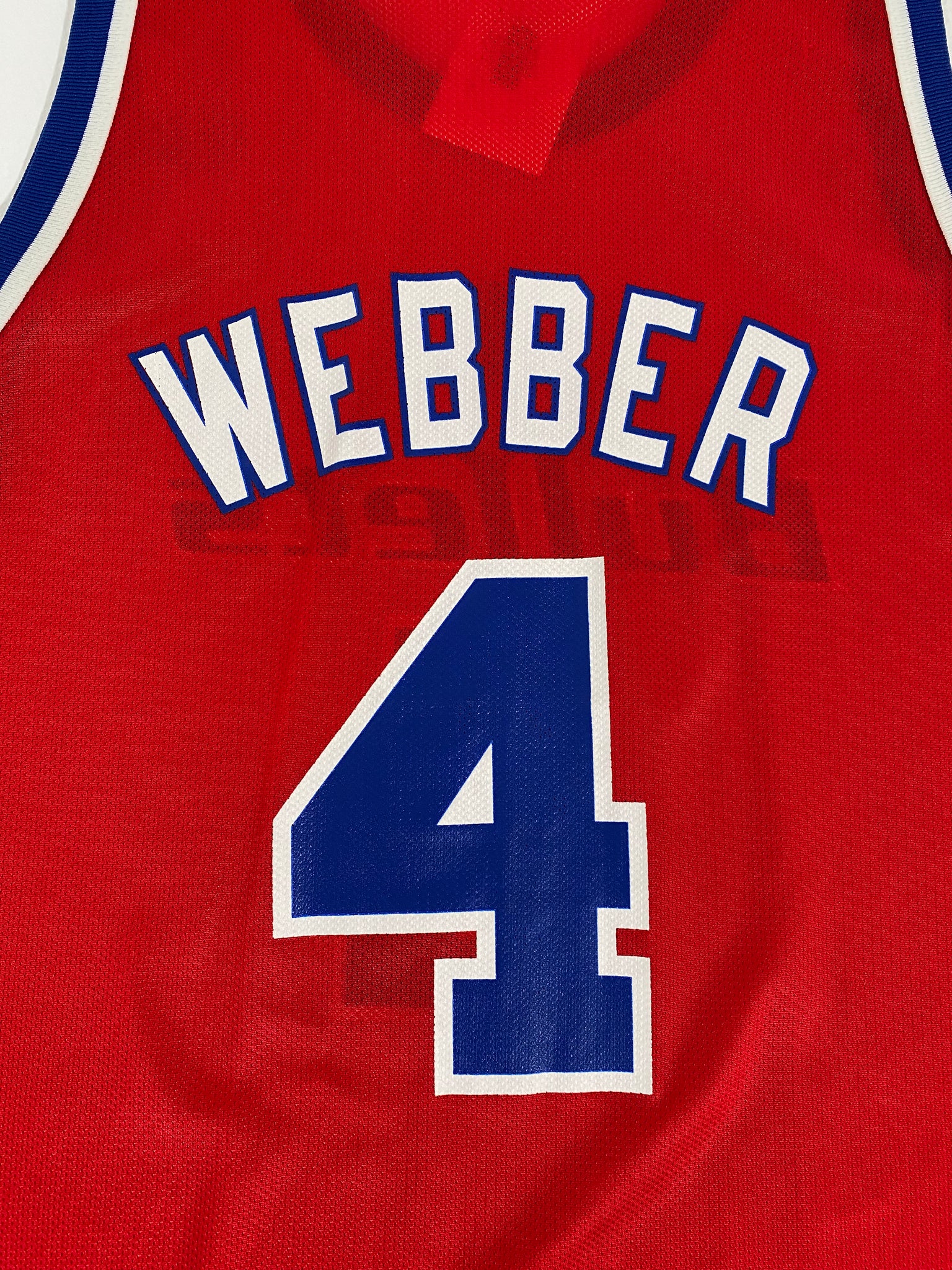 Vintage 1990s Chris Webber Washington Bullets Nba Basketball 