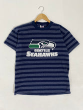Y2K Striped Seattle Seahawks T-Shirt Sz. M