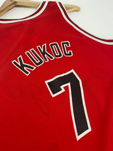 1993-00 Chicago Bulls Kukoc #7 Champion Away Jersey (Excellent) M