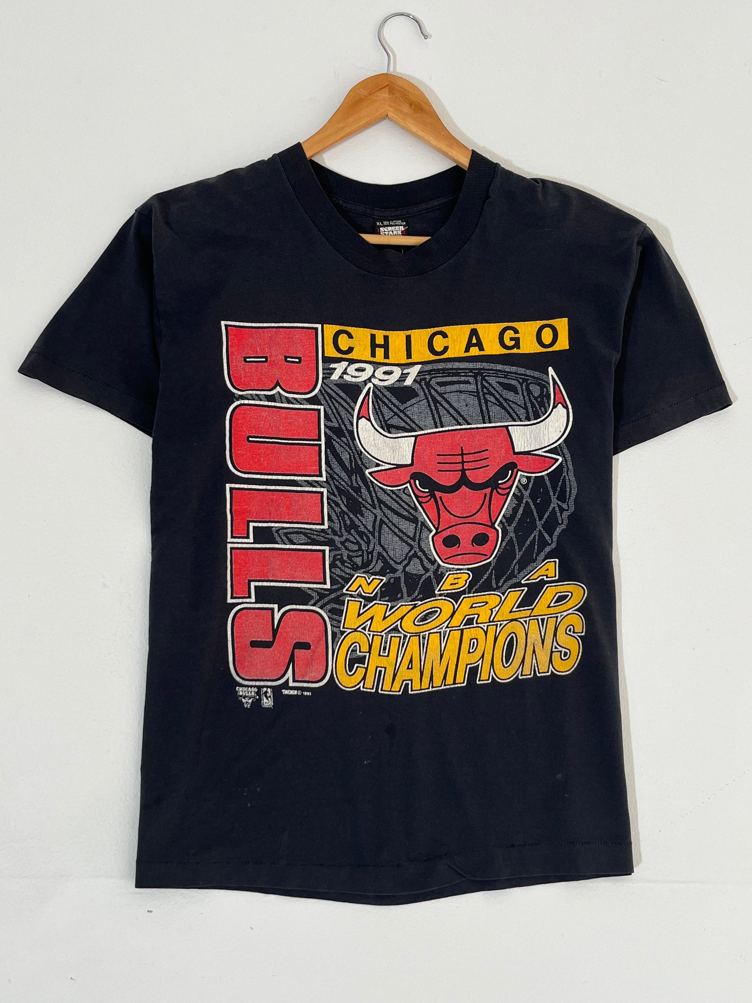 1991 chicago bulls t shirt