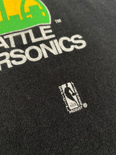 Vintage 1990's Seattle Super Sonics "SUPER FAN" T-Shirt Sz. L