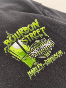 Y2K Harley Davidson "Bourbon Street New Orleans, LA" T-Shirt Sz. L