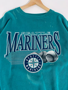 Vintage 1990's Teal Seattle Mariners Crewneck Sz. 2XL