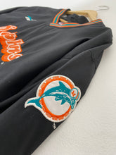 Vintage 1990's Black Miami Dolphin Pullover Windbreaker Sz. XL