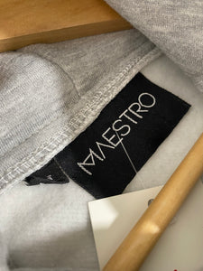Maestro Women's Grey "Rep Seattle" Extra Cropped Hoodie