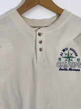 Vintage Seattle Mariners 1997 A.L. West Champs Henley Shirt Sz. XL