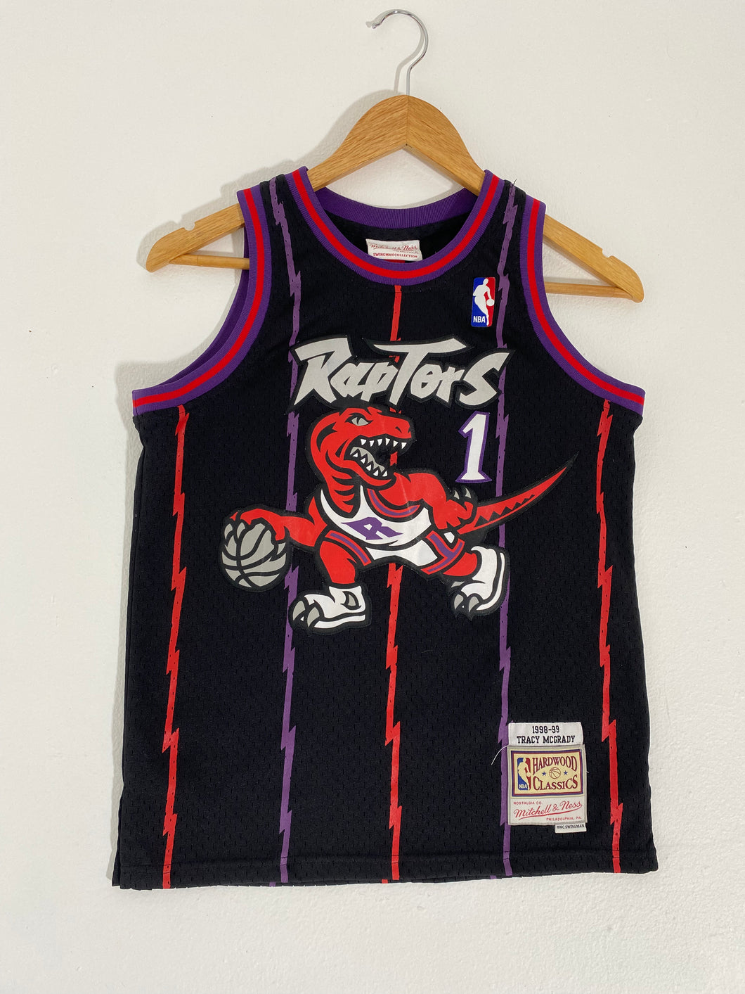 Mitch & Ness Retro Toronto Raptors Tracy McGrady Stitched Jersey Sz.