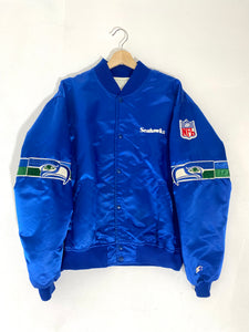 Vintage 1990's Seattle Seahawks Satin Starter Jacket Sz. XL