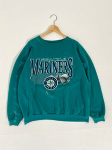 Vintage 1990's Teal Seattle Mariners Crewneck Sz. 2XL