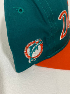 Vintage 1990's Miami Dolphins SPORTS SPECIALTIES 'Script' Snapback Hat