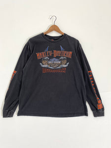 Vintage 1990's Harley Davidson "Apache Junction, AZ" Lighting T-Shirt Sz. L