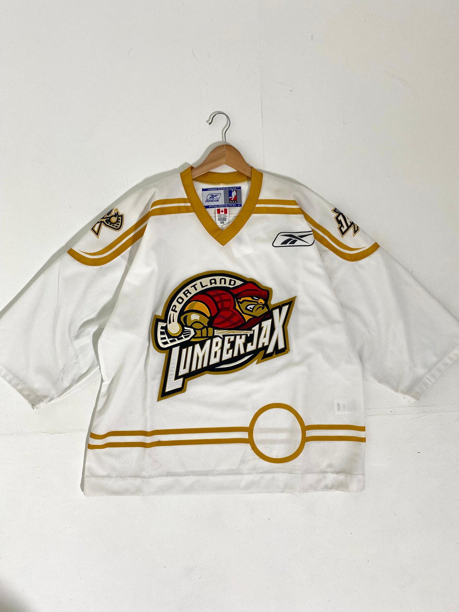 Skull Lumberjacks White Hockey Jersey