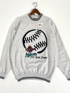 Vintage 1997 Florida Marlens "World Champs" Sweater Sz. 2XL