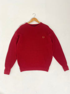 Vintage 1990's J.G. Hook Red Knitted Sweater Sz. L