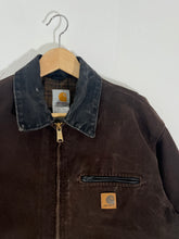 Vintage 1990's Chocolate Brown Carhartt Detroit Jacket Sz. L