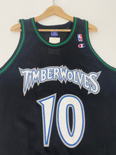Vintage 1990's Black Minnesota Timberwolves 'Sczerbiak' Champion Jersey Sz. XL (48)