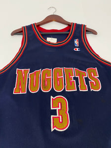 Vintage 1990's Denver Nuggets 'Abdul-Rauf' Champion Jersey Sz. L (44)