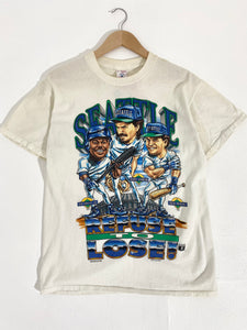 Vintage 1990’s Seattle Mariners "Refuse to Lose" Caricature T-Shirt Sz. M
