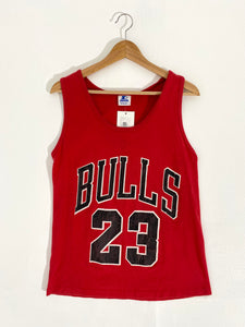 Vintage 1990’s Chicago Bulls "Michael Jordan" Starter Tank-Top Sz. M