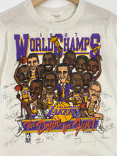 Vintage Los Angeles Lakers “1987 World Champs” Fat-Head/Caricature T-Shirt Sz. S