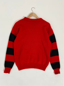 Vintage 1990's Red Knitted Disney / Mickey Mouse Sweater Sz. S