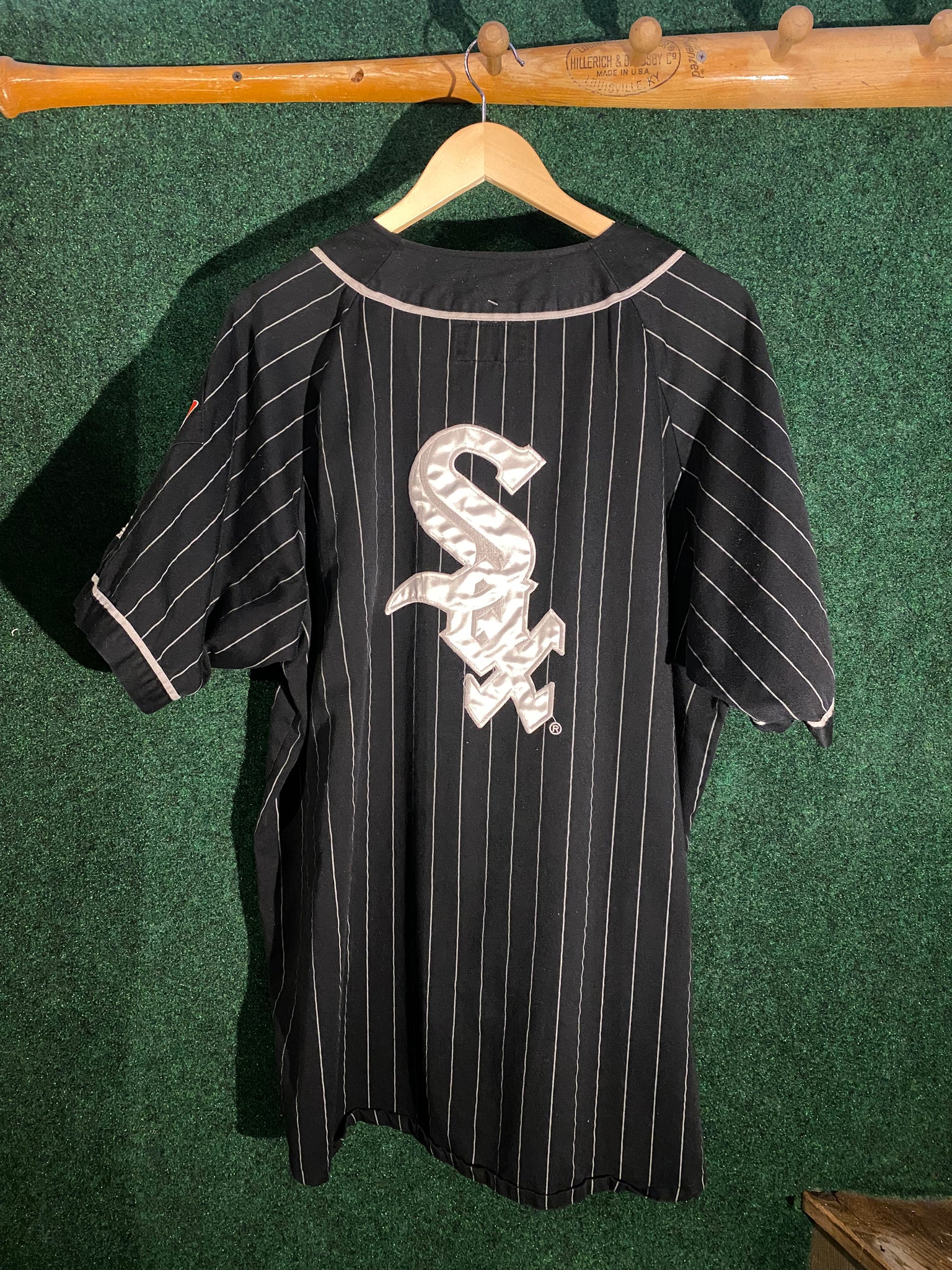 Vintage Chicago White Sox Starter Pin Stripe Shorts and Baseball