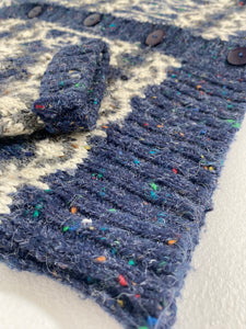 Vintage 1990’s D.D. Sloane Multi-Colour Knit Cardigan Sz. M