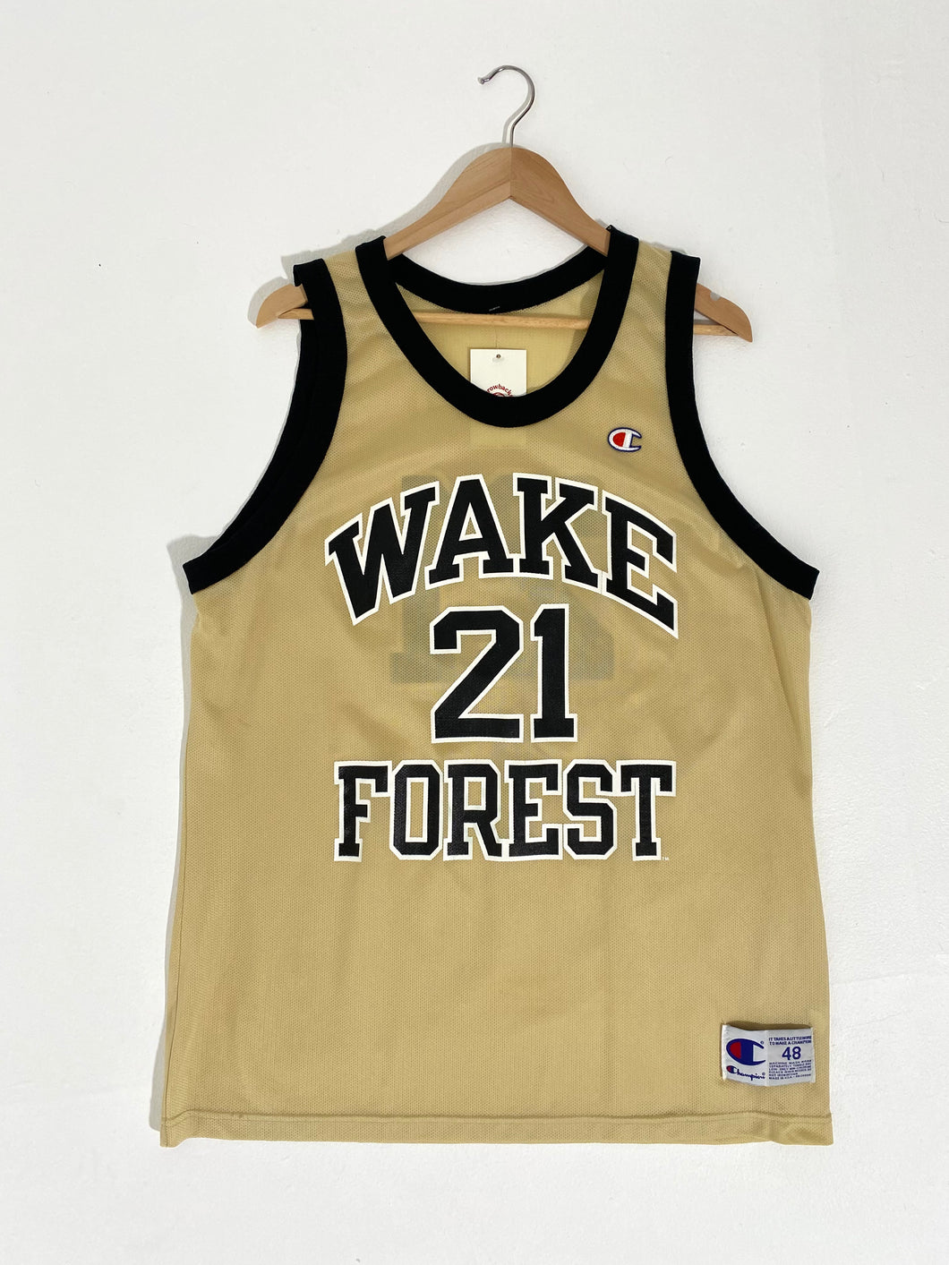 Vintage 1990's Wake Forest 'Tim Duncan' Champion Jersey Sz. XL (48)