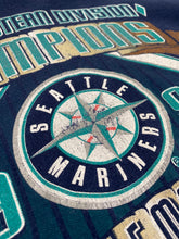 Vintage Navy Seattle Mariners 1995 A.L. West Champs T-Shirt Sz. XL