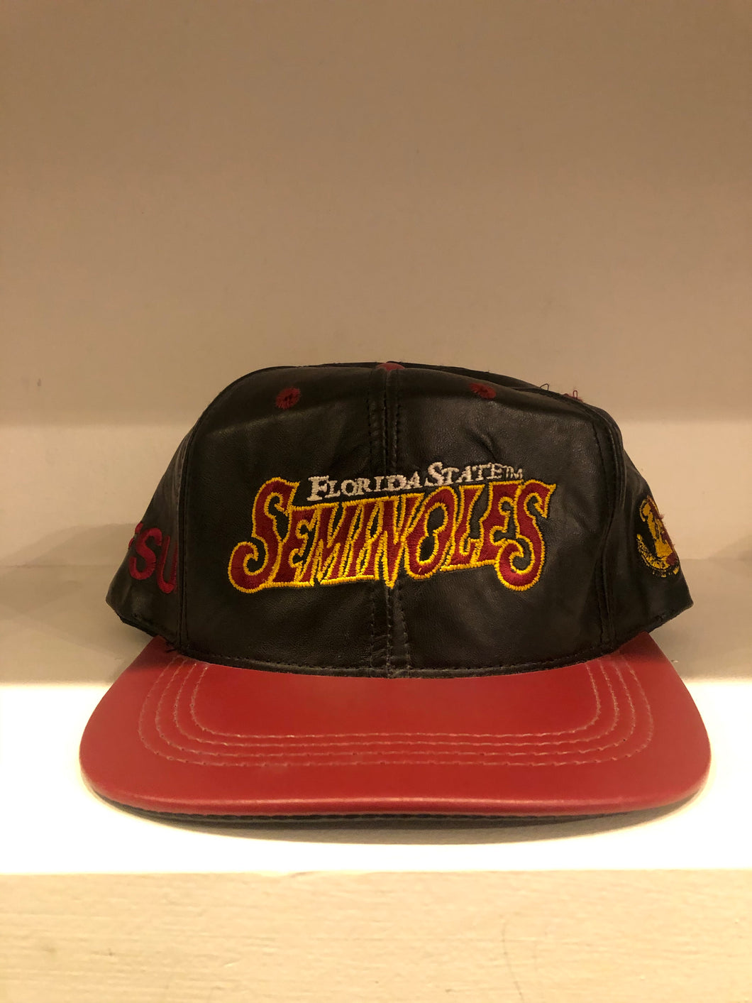 Florida State Leather SnapBack Hat